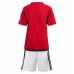 Manchester United Dětské Domácí dres komplet 2023-24 Krátký Rukáv (+ trenýrky)